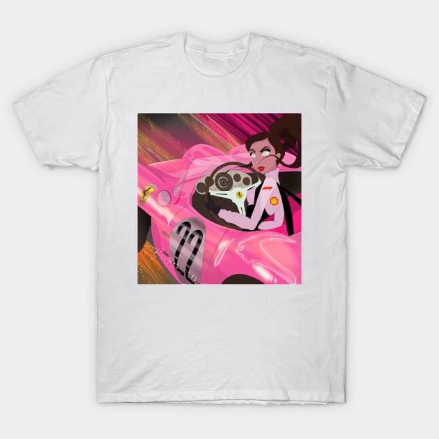 Auto Racing Illustration T-Shirt by Le petit fennec